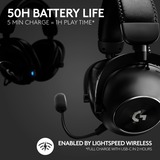 Logitech G PRO X 2 LIGHTSPEED Wireless over-ear gaming headset Zwart, Pc, PlayStation 5, PlayStation 4, Nintendo Switch