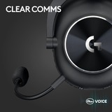 Logitech G PRO X 2 LIGHTSPEED Wireless over-ear gaming headset Zwart, Pc, PlayStation 5, PlayStation 4, Nintendo Switch
