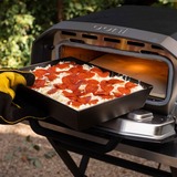 Ooni Detroit Style Pizza Pan Medium (32cm x 24cm) bakvorm Grijs/zilver, Incl. deksel