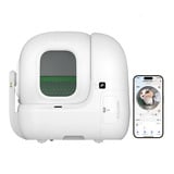 PETKIT Purobot Max Pro automatische kattenbak toilet Wit, AI-Power camera