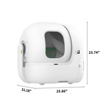 PETKIT Purobot Max Pro automatische kattenbak toilet Wit, AI-Power camera