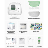 PETKIT Purobot Max Pro automatische kattenbak toilet Wit, AI-Power camera
