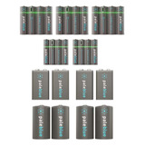 Paleblue Home Conversion Kit oplader Zwart, Batterijen: 12x AA, 8x AAA, 4x 9V, 4x D