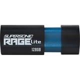 Patriot Supersonic Rage Lite 128 GB usb-stick Zwart/blauw, USB-A 3.2 Gen 1