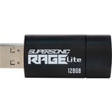 Patriot Supersonic Rage Lite 128 GB usb-stick Zwart/blauw, USB-A 3.2 Gen 1