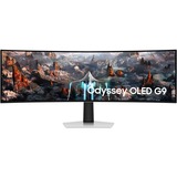 SAMSUNG Odyssey G9 OLED G93SC 49" Curved UltraWide gaming monitor Zilver/zwart, HDMI, Micro HDMI, DisplayPort, 3x USB-A, 240 Hz