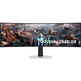 SAMSUNG Odyssey OLED G93SC 49" UltraWide gaming monitor Zilver/zwart, HDMI, Micro HDMI, DisplayPort, 3x USB Hub