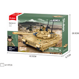 Sluban Army - ZTQ-15S Type 15 Light Tank Constructiespeelgoed Schaal 1:44