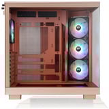 Thermaltake  midi tower behuizing Lichtbruin | 2x USB-A | 1x USB-C | RGB | Window
