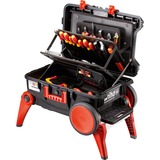 Wiha Gereedschapskoffer set XXL III elektricien gereedschapsset Zwart/rood, 100 delig