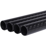 Alphacool Carbon HardTube16mm 4x 80cm bk buis Zwart