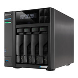 Asustor Lockerstor 4 Gen2+ AS6704T v2 nas Zwart, 2x 5G LAN, HDMI, USB