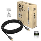Club 3D Ultra High Speed HDMI gecertificeerde AOC-kabel  Zwart, 15 meter, 4K 120Hz / 8K 60Hz, unidirectioneel