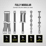 Corsair RM1000X (2021) Refurbished modulaire 1000 watt voeding  Zwart, 6x PCIe