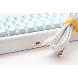 Ducky ProjectD Tinker 65 - POM Edition met QMK/VIA RGB mechanisch toetsenbord Lichtblauw, US lay-out (QWERTY), Kailh Box Cream Pro, 65%, RGB leds, Double-shot PBT, Hot-swappable POM, Gasket mount