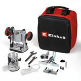 EINHELL Accu boven-/kantenfreesTP-RO 18 Set Li BL bovenfrees Rood, Incl. Accessoire set, Accu en oplader niet inbegrepen