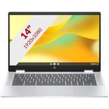 HP Chromebook x360 14b-cd0005nd (A12M2EA) 14"  2-in-1 laptop Zilver | N100 | UHD Graphics | 4 GB | 128 GB UFS | Touch