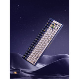 Iqunix F97 Starry Tryst RGB mechanisch gaming toetsenbord Donkerblauw, US lay-out (QWERTY), Gateron Red, 96%, RGB leds, Hot-swappable, PBT, 2.4GHz | Bluetooth 5.1 | USB-C