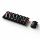 Keychron K2 HE Keyboard and M3 Mouse Wireless Elite Bundle desktopset Zwart, US lay-out (QWERTY), Gateron Double-Rail Magnetic Nebula, 75%, RGB leds, OSA double-shot PBT, hot swap, 2.4GHz | Bluetooth 5.2 | USB-C