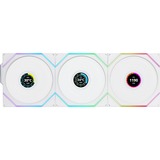 Lian Li UNI FAN TL 120 LCD Wireless RGB case fans Wit, 3 stuks, 120 x 124 x 28 mm, PWM, 1x 9-pin USB, incl. controller