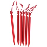 MSR Mini-Groundhog Stakes Kit (6 stuks) Haring Rood