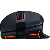 PowerColor ALPHYN AM10 Wireless Gaming Mouse Zwart/rood, 100 - 26000 DPI, USB / 2.4G / Bluetooth 5.2