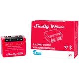 Shelly Plus 1PM Mini Gen3 relais Rood/zwart, Wifi