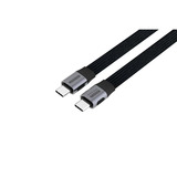 Sitecom USB-C Full Feature platte kabel Zwart, 1 meter