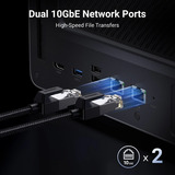 Ugreen NASync DXP6800 Pro Grijs, 2x 10GbE, HDMI, Thunderbolt 4 (40Gb/s)