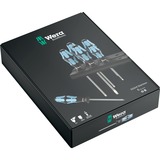 Wera 3334/6 Schroevendraaier-set, RVS + houder, 6‑delig Zwart/blauw