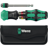 Wera  bitset Zwart/groen