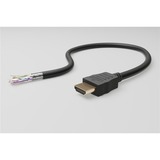goobay High Speed HDMI kabel 90° met Ethernet (4K@60Hz), 5 meter Zwart