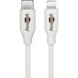 goobay Lightning/USB-C PD oplaad set Nano (20 W)  oplader Wit, 1 meter