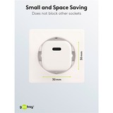 goobay Lightning/USB-C PD oplaad set Nano (20 W)  oplader Wit, 1 meter