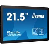 iiyama ProLite OTF2216MC-B1 22" touchscreen monitor Zwart, VGA, HDMI, DisplayPort, Touch