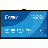iiyama ProLite TE5513A-B3AG 54.6" 4K UHD touchscreen monitor Zwart, HDMI, DisplayPort, USB-C, Audio, LAN, WiFi-6E, BT 5.0, Android, Touch