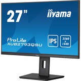 iiyama ProLite XUB2793QSU-B7 27" monitor Zwart, 100Hz, HDMI, DisplayPort, USB, Audio, AMD FreeSync 