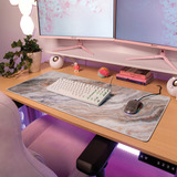 Arozzi Zona XL White Marble gaming muismat Wit/grijs