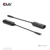 Club 3D USB-C naar RJ45 5Gbps Ethernet M/F adapter Zwart