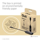 Club 3D USB-C naar RJ45 5Gbps Ethernet M/F adapter Zwart