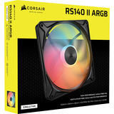 Corsair RS140 II ARGB case fan Zwart, 140 x 140 x 26 mm, PWM