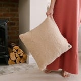 Cozy Una Woolly 45 x 45 cm draadloos warmtekussen Lichtbeige, Powerbank 5000 mAh