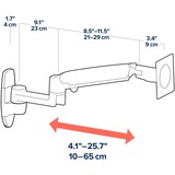 Ergotron LX Wall monitorarm Zwart