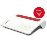 FRITZ! Box 5690 Edition International glasvezel router Wit/rood, Mesh Wi-Fi, 2.5 Gbit/s