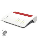 FRITZ! Box 5690 Edition International glasvezel router Wit/rood, Mesh Wi-Fi, 2.5 Gbit/s