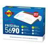 FRITZ! Box 5690 Edition International glasvezel router Wit/rood, Mesh Wi-Fi, 2.5 Gbit/s