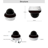 Foscam D8ET, 4K/8MP vandalismebestendige PoE PT buitencamera Wit
