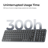 Keychron B4 Pro-K8, toetsenbord Wit/zwart, US lay-out, Scissor switches, 96%, ABS keycaps, 2.4 GHz / Bluetooth / USB