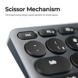 Keychron B4 Pro-K8 toetsenbord Wit, US lay-out (QWERTY), Scissor switches, 96%, ABS keycaps, 2.4 GHz | Bluetooth | USB