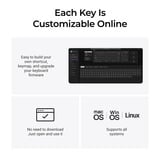 Keychron B4 Pro-K8 toetsenbord Wit, US lay-out (QWERTY), Scissor switches, 96%, ABS keycaps, 2.4 GHz | Bluetooth | USB